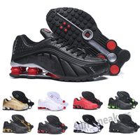 SHOX Hot R4 301 Hombres Zapatos de Running Zapatos de diseñador Neymar Black Metallic Silver Comet Red Gold Triple Blanco Black Mens Trainers Sneakers S25