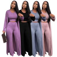 Kadın İki Parçalı Pantolon 3 Takım Kadın Kıyafetler Üç Adet Setleri Toptan Pantolon Takım Elbise Seksi 2022