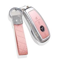 Diamant Benz Edelstahl Auto Key Cover Keychain Smart Bag