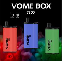 100% original VOOME ​​BOX 7500 Puffs Cigarettes de Vape jetables avec 15 ml de bobine de maille préremplie de maille préremplie Type-C rechargeable électronique électroniques électroniques 10 couleurs