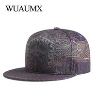 Wuaumx Fashion Summer Baseball Cap For Men Women Hip Hop Hat Sport Skateboard Flat ed Bone Caps Casquette homme 220115