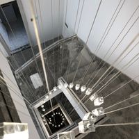 Дуплексная лестница подвесной светло-современная лестница подвесной светильник светодиодный хрустальный люстр вращающийся лестница лампы длинные кулонные светильники F9631