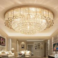 Luces de techo Lámpara de cristal rectangular de oro moderno Ambiente de sala de estar Lámparas simples LED Dormitorio Dormitorio Estudio de iluminación