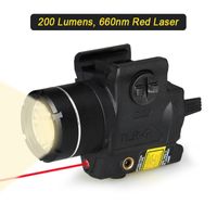 Campione da caccia Trijicon Light compatta con vista laser rosso Torcia laser universale 200 lumen cl15-0134