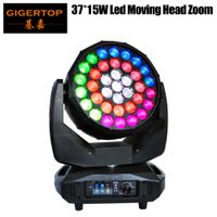 Freeshipping 650 W High Power OSRAM 37X15W LED Moving Head Zoom Light Color Ring Control RGBW 4IN1 DMX512 18/42 CH Beam Wash