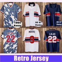 1994 1997 Jerseys de futebol retro dos Estados Unidos Lalas Sorber Perez Balboa Stewart Wegerle Moore 2016 Camisetas de futebol em casa fora