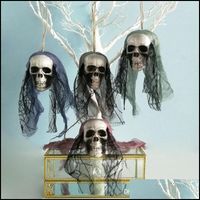 Other Festive & Party Supplies Home Garden Halloween Prop Foam Skl Decor Ghoast Head Hanging Ornament Scary Decorations For Bar House Stage