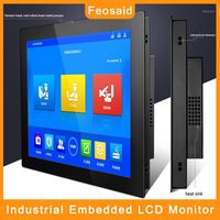 FEESAID 15 "17" 12 "10 cal Monitor przemysłowy Monitor sterowany numerycznie Kontrolowane wyświetlacze Tablet LCD Monitor VGA Wejście dla PC1