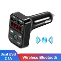 Mp3 Handsfree Wireless Bluetooth Car Kit FM Transmitter TF Card LCD MP3 Player Dual USB 2.1A Car Charger Phone Charger