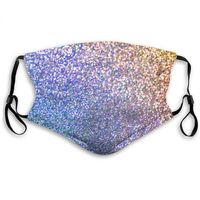 Sequin Printed Bling Mouth Mask Face Veil Decoration Club Mask Bling Bling Gold Glitter Face Dust Cover Party Mask Whole a16