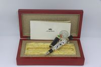 Jinhao Top Luxury Silver-Black Tevossment Dragon с зеленым шариковым роликовым ручкой Канцтовары школьные кабинеты для подарочной ручки