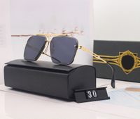 Top-Qualität Modelldesigner Sonnenbrille Herren Damen Metall Vintage Mode-Stil Designer Schwarz Sonnenbrille Menall-Match UV 400-Objektiv Kommen Sie mit Packung Steam Punk DITA
