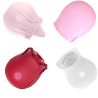 Klitorale Saugen Vibrator Intensive Saugzunge Lick Clit Stimulator Nippel Massager Sexspielzeug Für Frau Oral Rose VibratorsA02