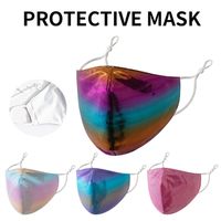 Yetişkin unisex açık yansıma tasarımcısı yüz maskesi sisli güneş koruyucu lazer yansıma renkli maske nefes moda ağız kapak yüz maskeleri