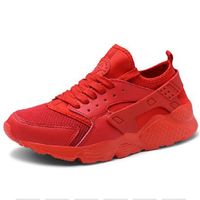 Unisex Beyaz Sneakers Erkekler Için Örgü Spor Eğitmenler Koşu Ayakkabıları Adam 2022 Yaz Erkek Kadın Düz Zapatillas Para Hombre Kırmızı ayakkabı kutusu olmadan