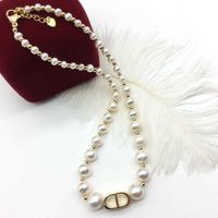 Classic Red tiktok recommended new Tian, pearl bracelet necklace two pieces.