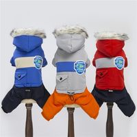 Quente animais de estimação roupas de cachorro algodão Rússia inverno engrossar macacão hoodies roupas para pequenos filhote cachorrinho roupas roupas hondenkleding 220210