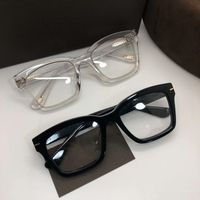 NOUVELLE Cadre de lunettes de grande jante carrée carrée de haute qualité avec lentille transparente 50-20-145 Unisexe pour ordonnance Case complète OEM
