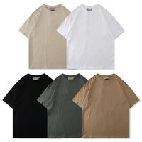21SS Diseñador Tide T Shirts Carta de cofre Impreso Laminado Manga corta Camiseta informal de gran tamaño Camiseta 100% Algodón para hombres y mujeres Essential's Camiseta