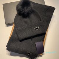 Designer Hats & Scarves Sets For Women Bucket Hats And Cashmere Scarf Men Winter Wollen Knit Luxury Scarf Knitted Cap