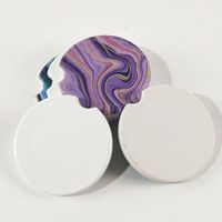 Sublimation Blank Car Ceramics Coasters 6. 6*6. 6cm Hot Transf...