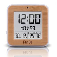 Altri orologi Accessori FANJU FJ3533 LCD Sveglia digitale con temperatura interna Dual batteria a batteria Snooze Data1