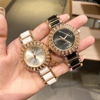 Mode Marke Uhren Frauen Mädchen Kristall Sonnenblume Stil Metall Stahlband Quarz Armbanduhr CH23