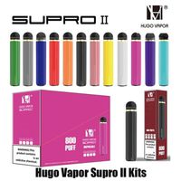 Hugo Vapor Supro II Kit à cigarettes électroniques jetables 800 bouffées 3.5ml Prérurée Prérouvé Pod 2 Dispositif Stick Stick Stick Stick VS Bar Plus XXLA55A24A01 A50