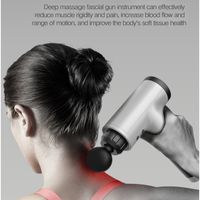 Massaggio pistola elettrica a fascia muscolare profonda terapia massaggiatrice esercitando il corpo del dolore muscolare shaping224g24g
