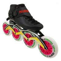Patins de velocidade em linha de fibra de carbono moldáveis ​​de calor para homens e mulheres Sapatos de corrida para adultos patins retos de rolos 4x100/110mm wheels1