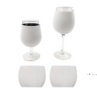 Drinkware Handle Case Sublimation Blank 10oz 12oz Vino bicchiere di vetro Tumbler Neoprene Isolatore Manicotto Custodia per ornamenti fai da te CCF13847