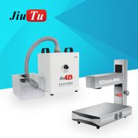 Jiutu Fibre gravure au laser DIY Logo Marquage pour machine à laser en verre arrière iPhone avec extracteur de fumée