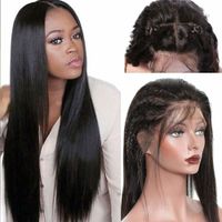 360 Full Lace Human Hair Wigs Pre Plucked Straight and Body Wave Virgin Malaysian Hair Glueless 360 Lace Frontal Human Hair Wig