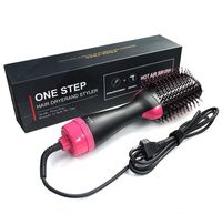 One step volume adjusting hair dryer and salon hot air paddl...