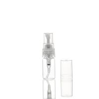 2ML recargable de cristal clara del atomizador Vial 2CC mini perfume del aceite esencial de la bomba vacío Muestra spray botella de cristal