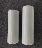 로컬 창고! 20oz 승화 짚 및 뚜껑 흰색 빈 스테인레스 스틸 물 병 더블 절연 컵 A12와 직장 텀블러