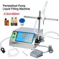 Makine İçecek İçecek Yağ Parfüm 0.5ml-650 mi Dolum Tek Nozul Peristaltik Pompa Şişe Su Filler Sıvı Vial