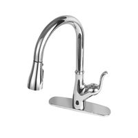 Pull Down Touchless Single Handle Kitchen Faucet Chromea06