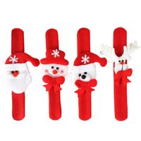 Las pulseras de la palmada de Navidad luces LED parpadeante de Navidad de Santa Muñequera para el partido de Chrismas del regalo de la decoración de los niños