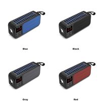 Solar Şarj Bluetooth Hoparlör FM Radyo Açık Stereo Hoparlör Taşınabilir Kablosuz Soundbox USB TF Portu ile MP3 Müzik Çalar Yürüyüş A40