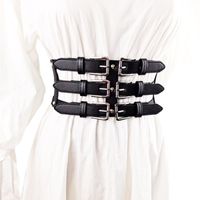 Bälten Retro midja dekor sele bälte mode kroppskedja svart goth justerbara smycken för kvinnor och flickor
