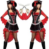 amor 2021 Pearl Rol Play Fun Uniform Uniform Traje de Halloween Pirate Disfraz Witch Demon Vampire Uniform_yw