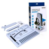 OIVO PS5 Dual Controller Ladegerät Console Vertikale Kühlständer 4 Ladeadapter 15 Game Slot für Sony PlayStation5 Disc / DigitalA43
