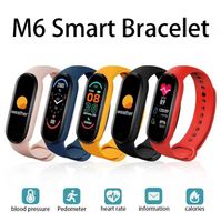 2022 m6 m5 m4 m3 Smart Bracelet Watch Bluetooth Band Band Bluetooth Tracker Tariffa cardiaca Blood Pressure Soggiorno Monitor Schermo Impermeabile Polsino Sport con pacchetto al dettaglio