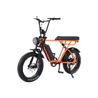 20 인치 지방 타이어 탄소강 합금 설상차 전기 자전거 리튬 배터리 7 속도 보조 충격 흡수 전자 자전거