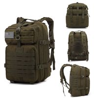 50L grande bolsa tática mochilas táticas sacos de assalto ao ar livre 3p molle pacote para trekking camping caça saco ao ar livre
