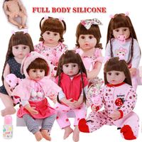 素敵な現実的な子供の人形、衣服、全身のシル、防水浴室のおもちゃ、22インチ、56 cm