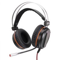 Vamery G601 Virtual 7.1 RGB Colorful Surround Sound Effect USB Gaming Headset with Mic Silver Gray a27 a04