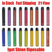 Autêntica Iget Shion Dispositivo Do Vagem Device 600 Puff 400mAh 2.4ml Prefcilado Vape Vape Pen Bar Plus XXL Max 100% Genuinea46