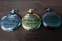Wholesale Pocket Watch To My Son I Love You Gift to Son Birthday Gift Boys Fob Watches Chain Birthday Graduation
